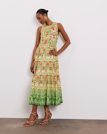 Joanna Hope Tiered Printed Dress