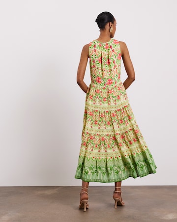 Joanna Hope Tiered Printed Dress