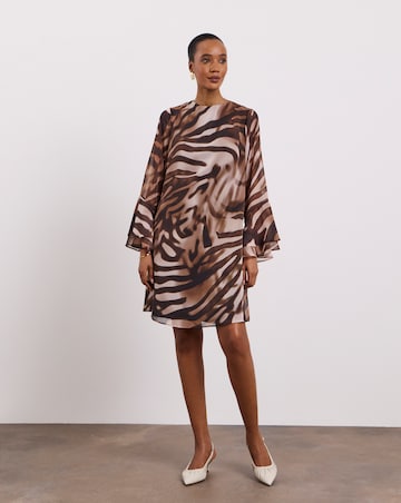 Joanna Hope Crinkle Printed Shift Dress