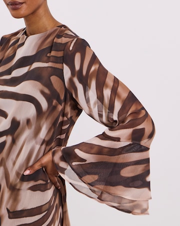 Joanna Hope Crinkle Printed Shift Dress