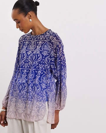 Joanna Hope Ombre Printed Blouse