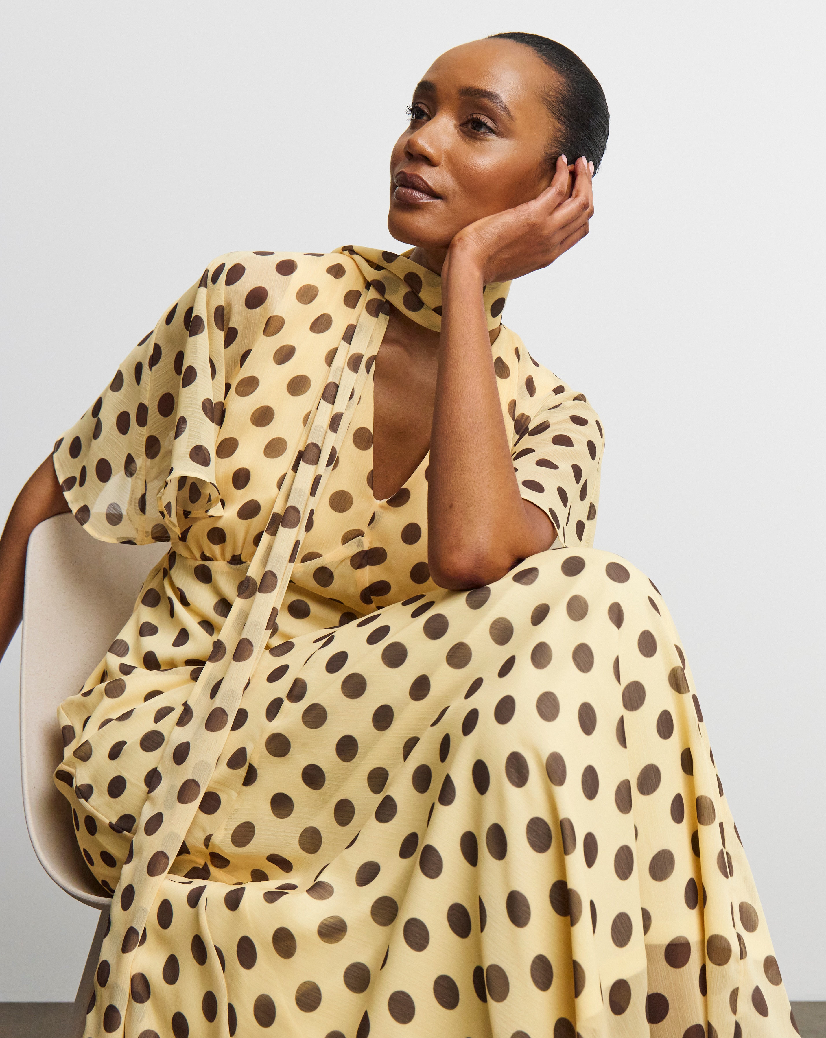 New In - Joanna Hope Maxi Dress With Scarf
