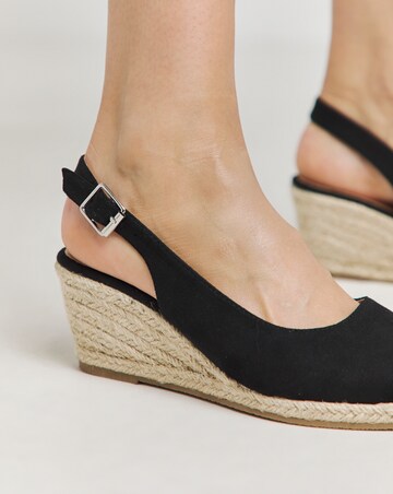Slingback Wedge Espadrilles EEE Fit