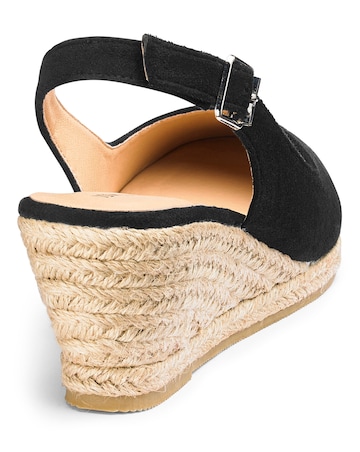Slingback Wedge Espadrilles EEE Fit