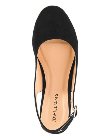 Slingback Wedge Espadrilles EEE Fit