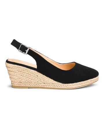 Slingback Wedge Espadrilles EEE Fit
