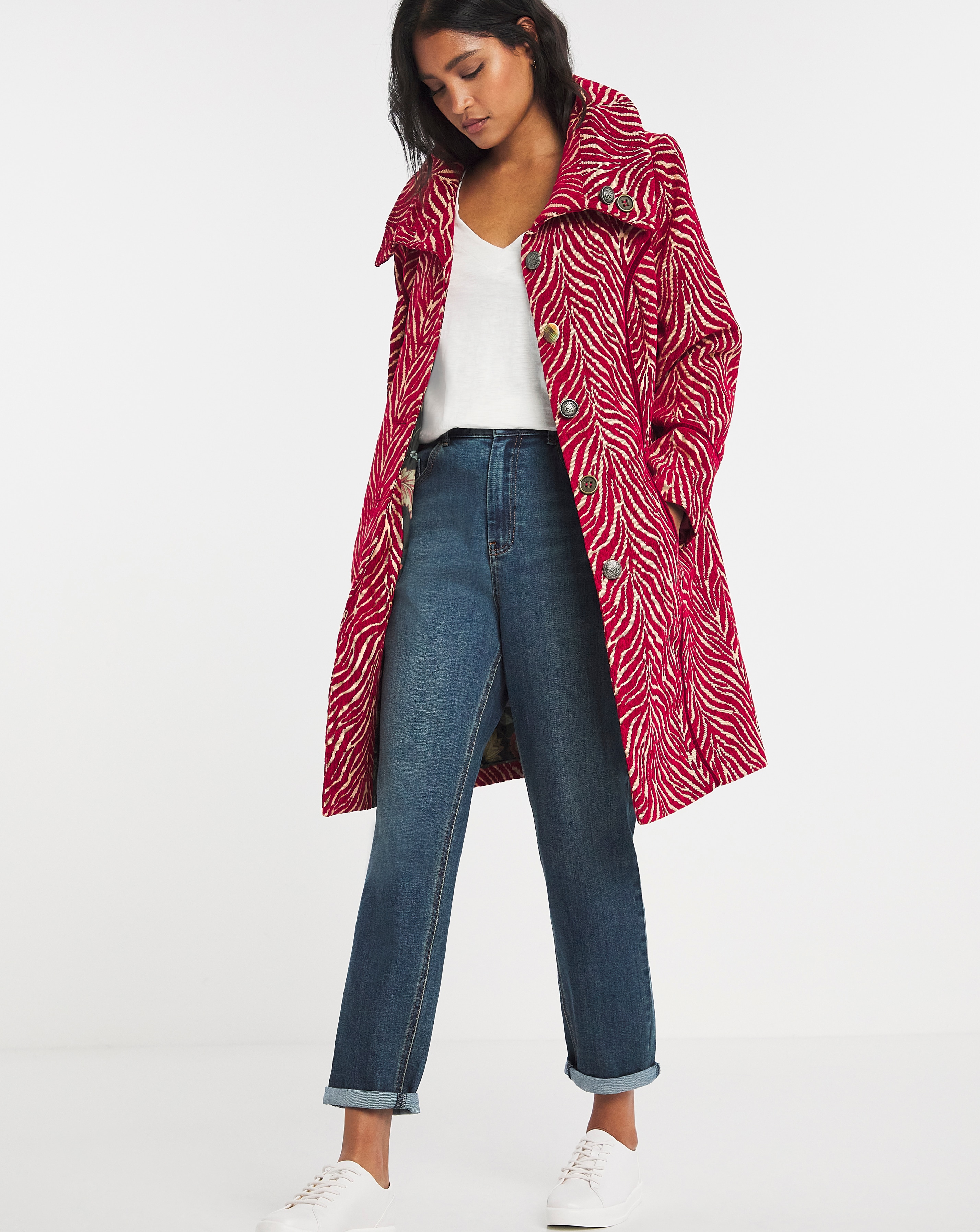 Joe Browns Jaquard Zebra Coat | JD Williams