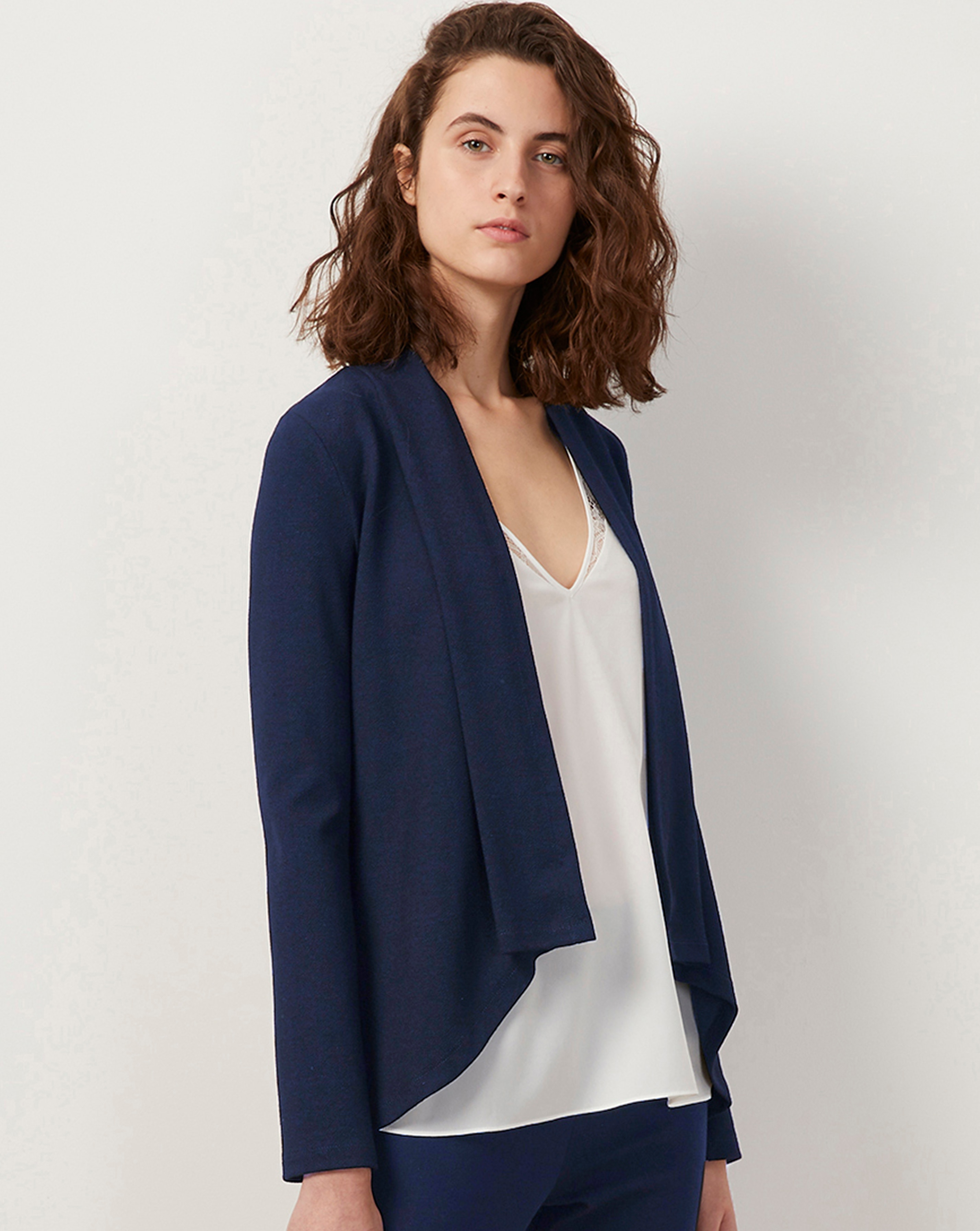 womens draped cardigan