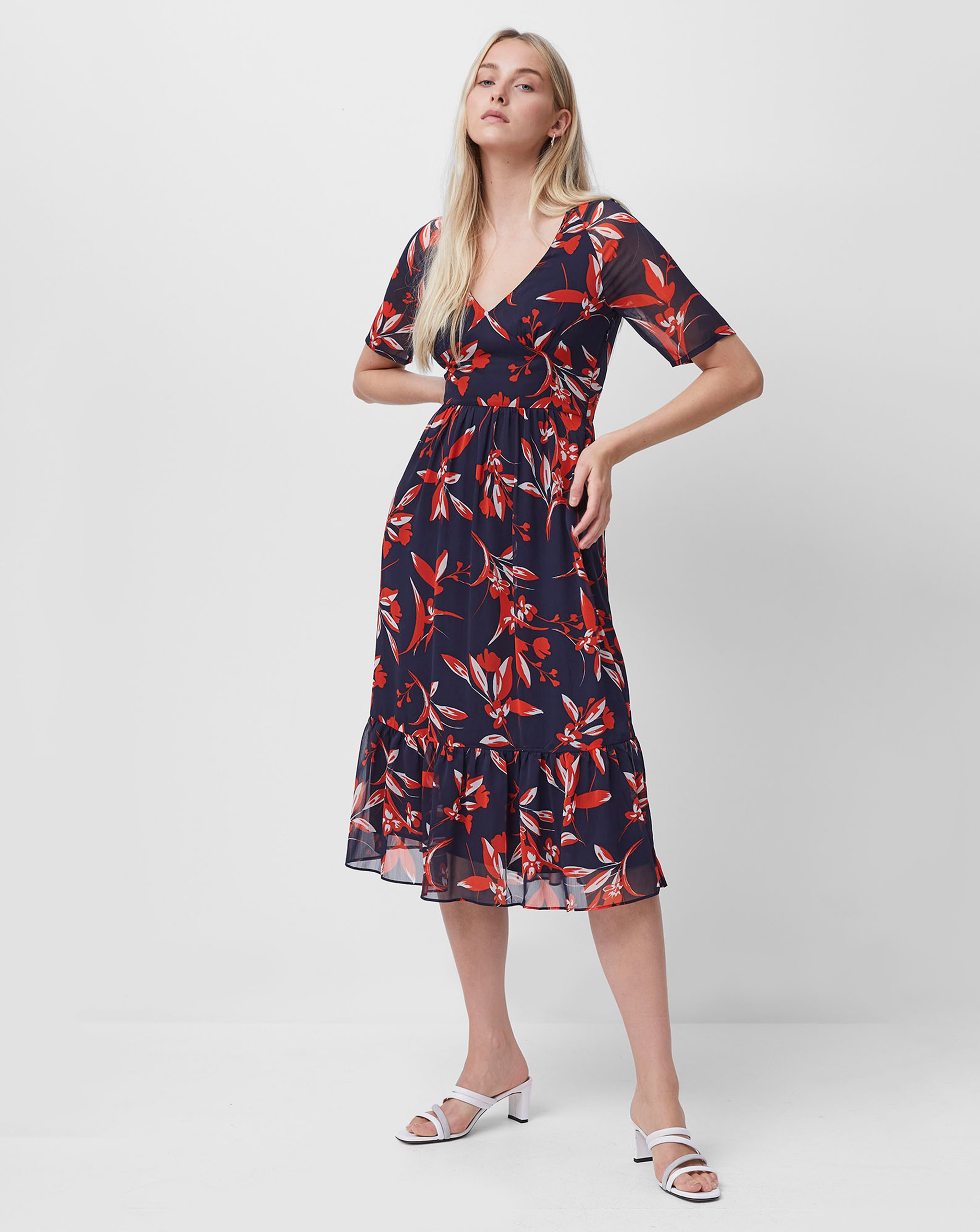 French Connection Elvia Crinkle Dress 