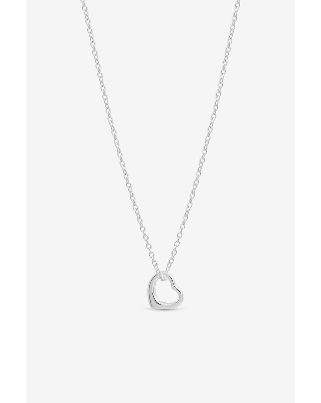 New In - Silver Open Heart Necklace