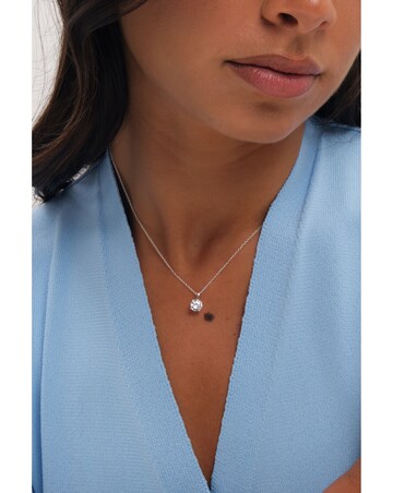 Simply Silver 925 Sterling Silver Cubic Zirconia Solitaire Pendant - Gift Pouch