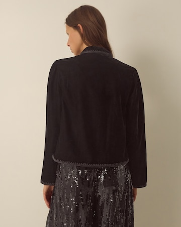 Monsoon Viola Beaded Velvet Jacket