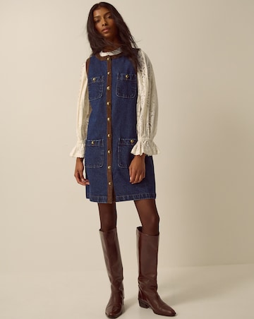 Monsoon Hanna Denim Mini Shift Dress