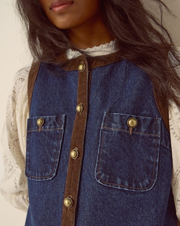 Monsoon Hanna Denim Mini Shift Dress