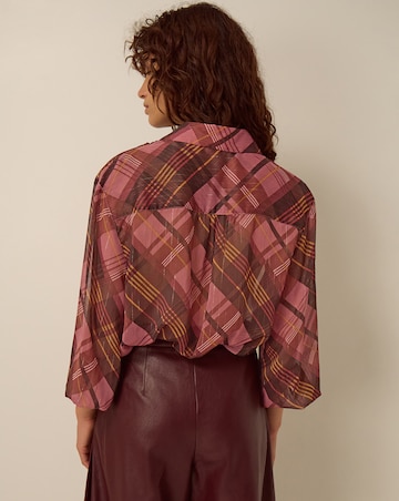 Monsoon Melinda Ruffle Check Shirt