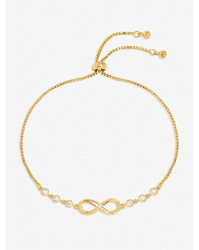 New In - 18K Gold Infinity Bracelet