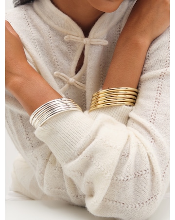 Mood Silver Multi Bangle Pack