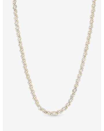 Jon Richard Gold Plated Crystal Fine Multi Stone Necklace