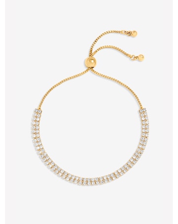 Jon Richard Gold Plated Pave Toggle Bracelet