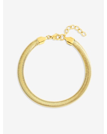 Jon Richard Gold Plated Snake Chain Stainless Steel Bracelet