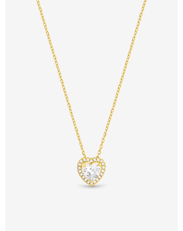 Jon Richard Gold Plated And Crystal Halo Heart Pendant