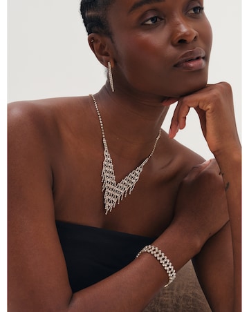 Mood Gold Crystal Three Piece Diamante Set