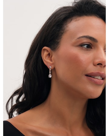 Jon Richard Gold Plated And Crystal Multistone Drop Earrings