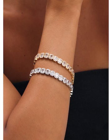 Jon Richard Rhodium Plated Crystal Bracelet
