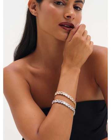 Jon Richard Rhodium Plated Crystal Bracelet