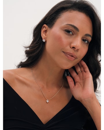 Jon Richard Gold Plated Cubic Zirconia Heart Box Set
