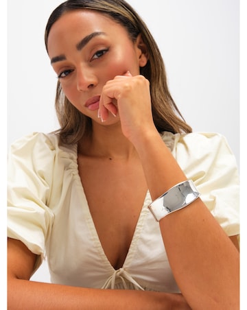 Jon Richard Silver Plated Large Curve Cuff