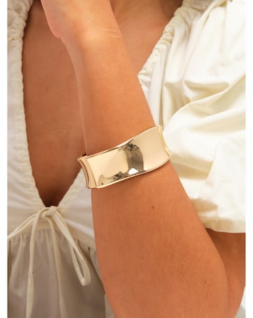 Jon Richard Gold Plated Large Curve Cuff