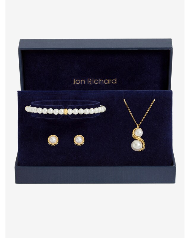 New In - Gold Pearl & Infinity Set Gift Box