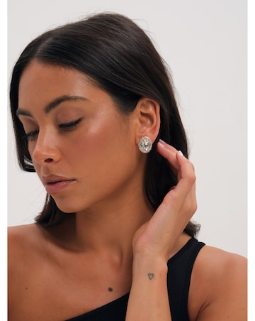 Mood Gold Plated Crystal Stud Earrings