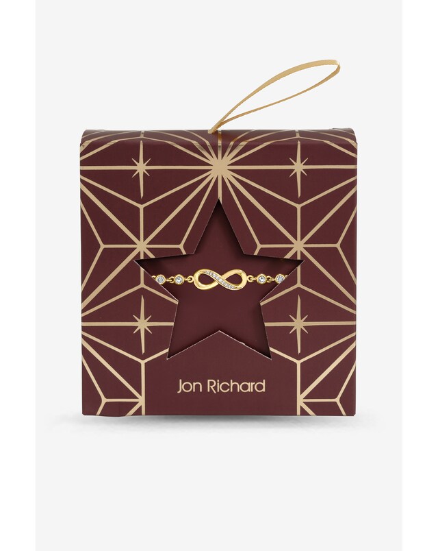 New In - Xmas Gold Pave Infinity Bracelet