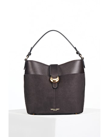 Luella Grey Indra Chocolate Bucket Crossbody