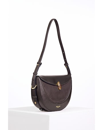 Luella Grey Angelina Chocolate Multiway Shoulder Saddle Bag