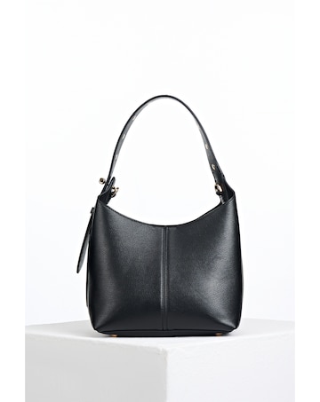 Luella Grey Roxanne Black Grab Handle Bag
