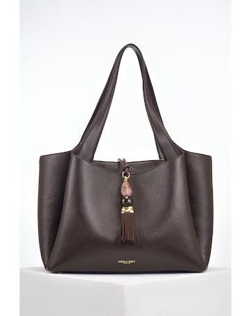 Luella Grey Stella Chocolate Laptop Tote