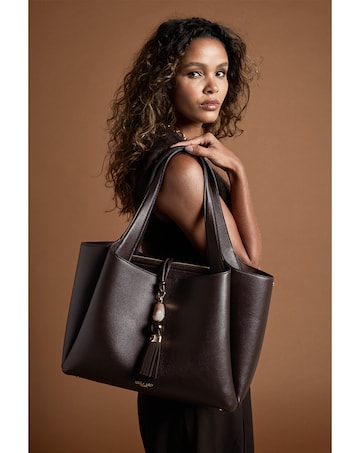 Luella Grey Stella Chocolate Laptop Tote