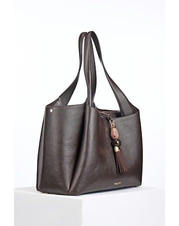Luella Grey Stella Chocolate Laptop Tote
