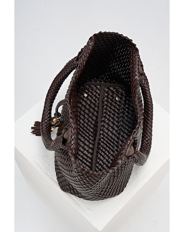 Luella Grey Saskia Chocolate Woven Tote