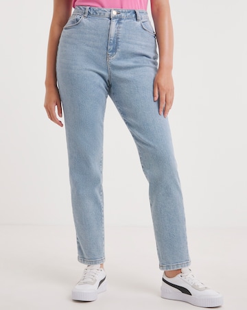 Bromide Blue Slim Mom Jean