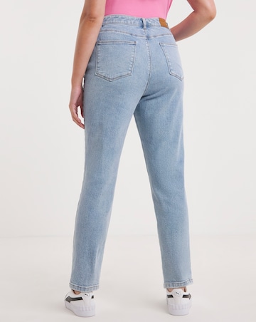 Bromide Blue Slim Mom Jean