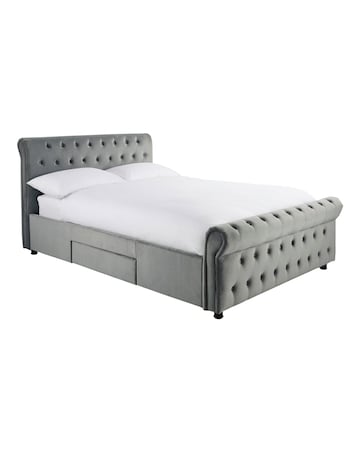 Kingston Velvet Storage Bed Frame