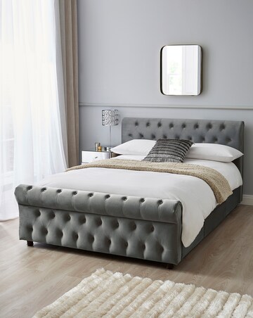 Kingston Velvet Storage Bed Frame