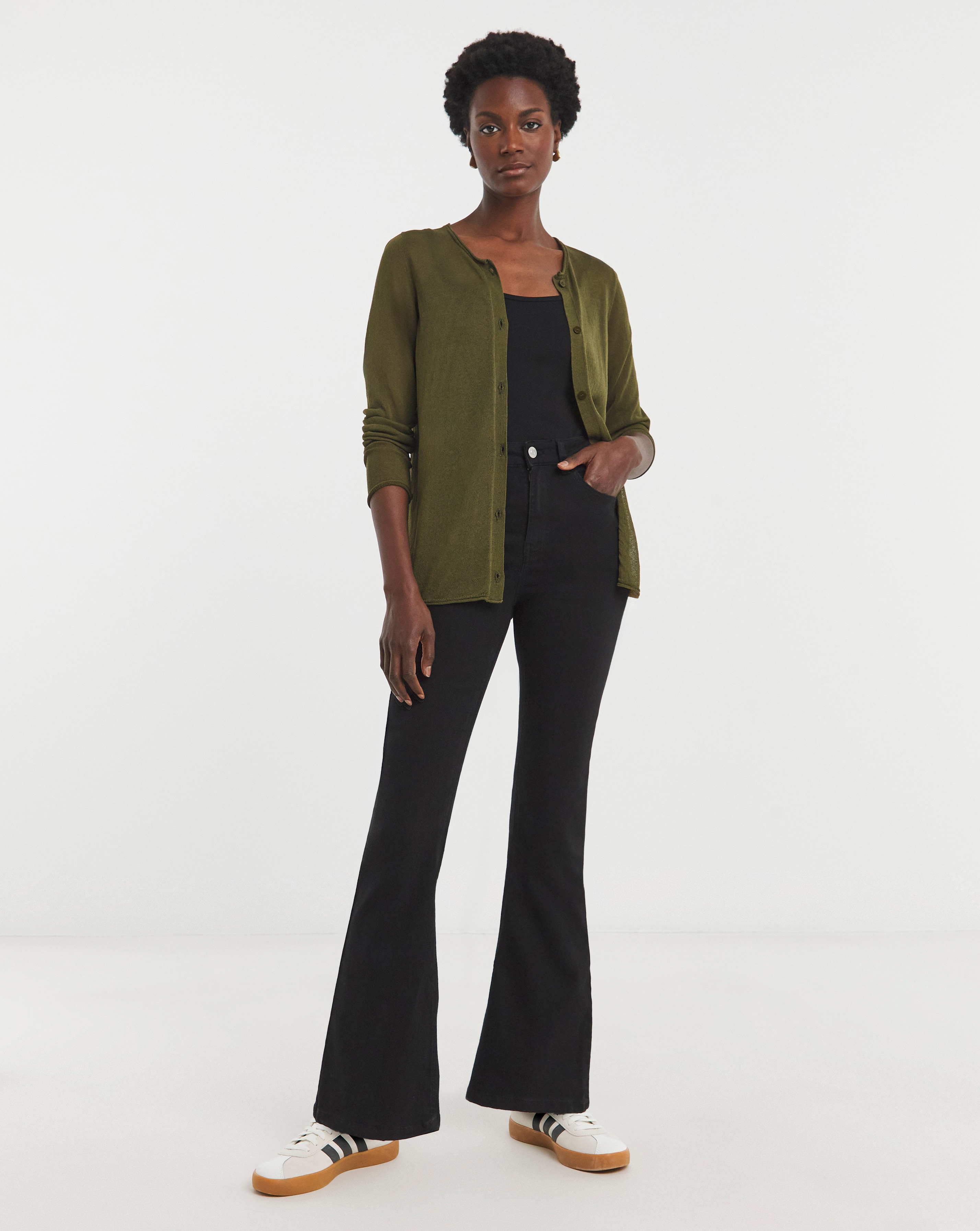 High Waist Super Soft Bootcut Jean