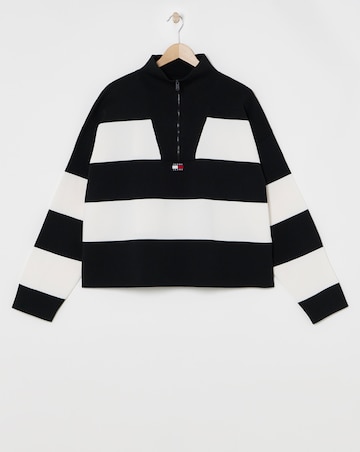 Tommy Jeans Half Zip Stripe Jumper