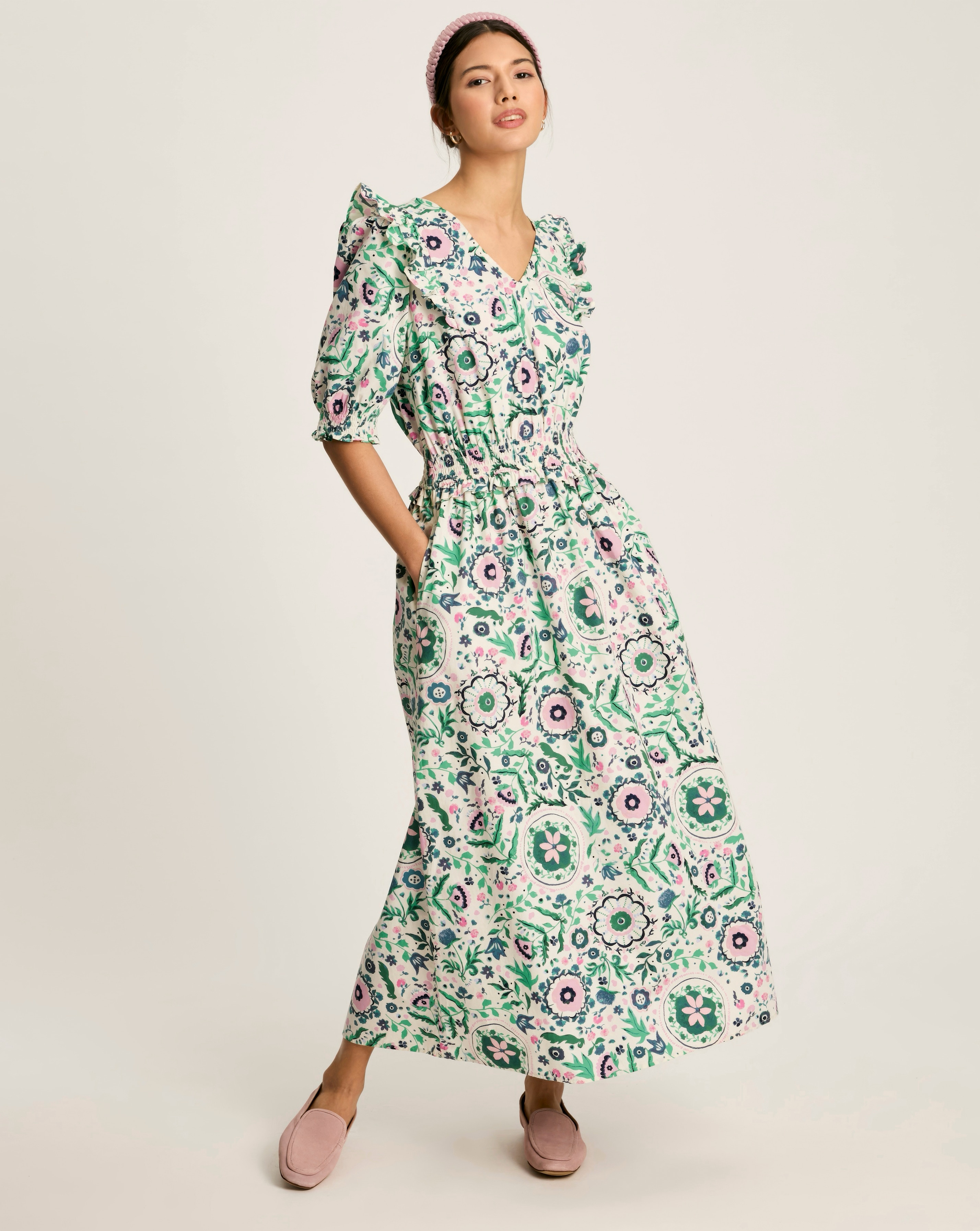 Joules Aurelia Floral Midi Dress