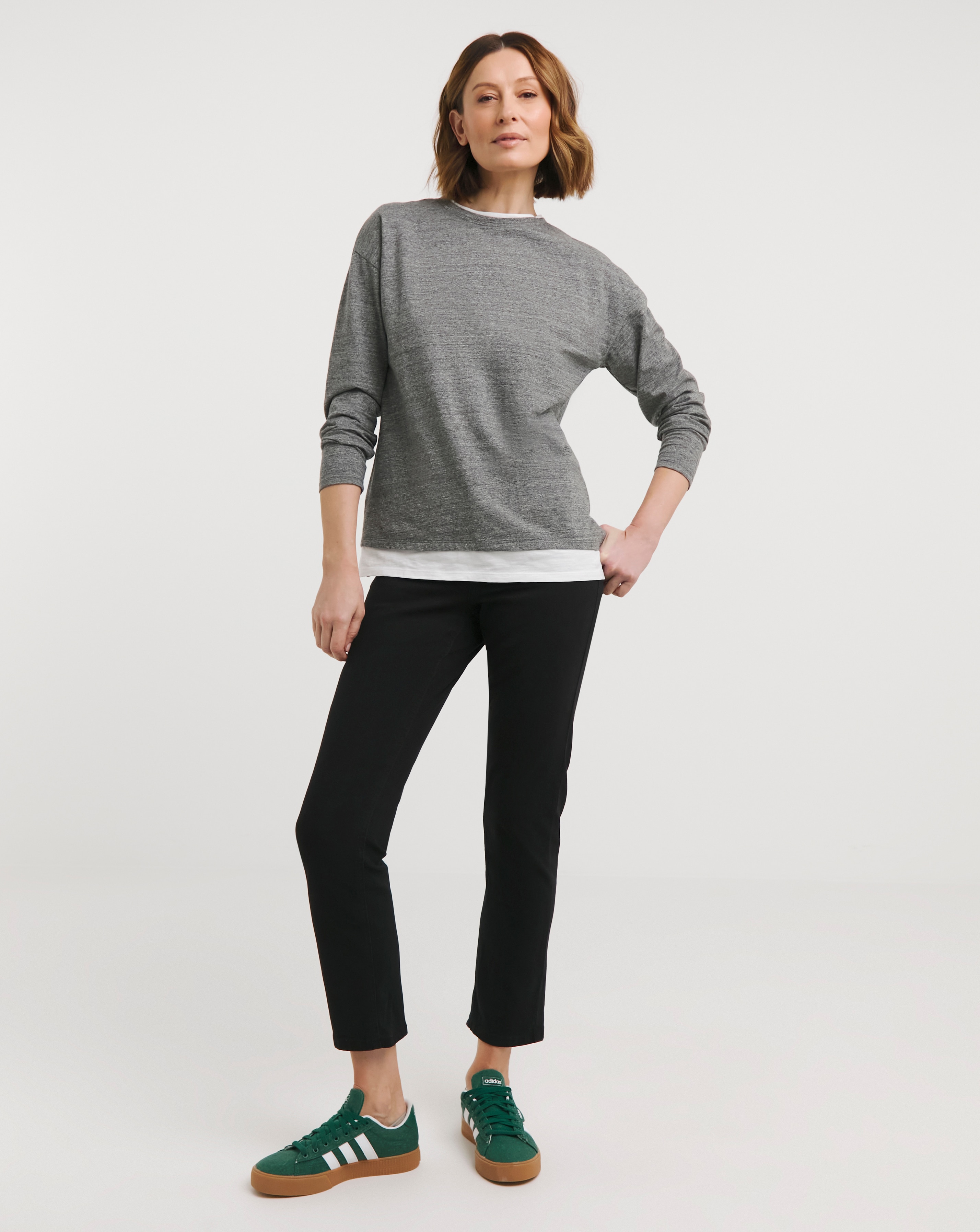 Black 24/7 Straight Leg Jeans